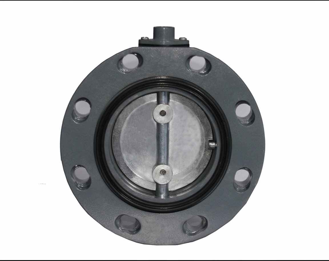 Vacuum butterfly valve bodies for power transformer oil lines